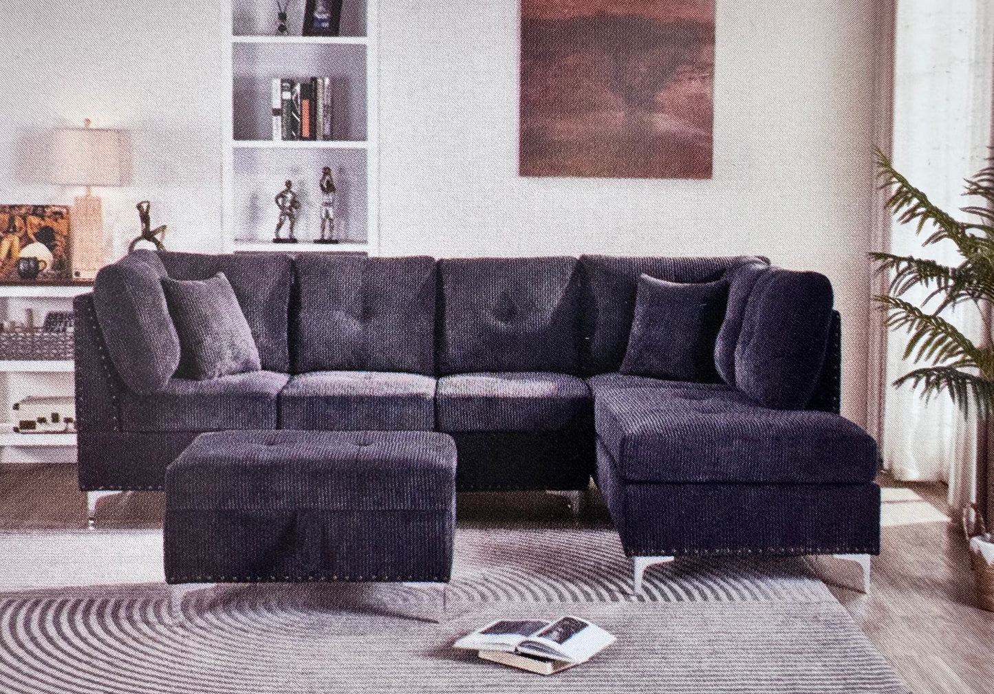 Sectional Sofa with ottoman