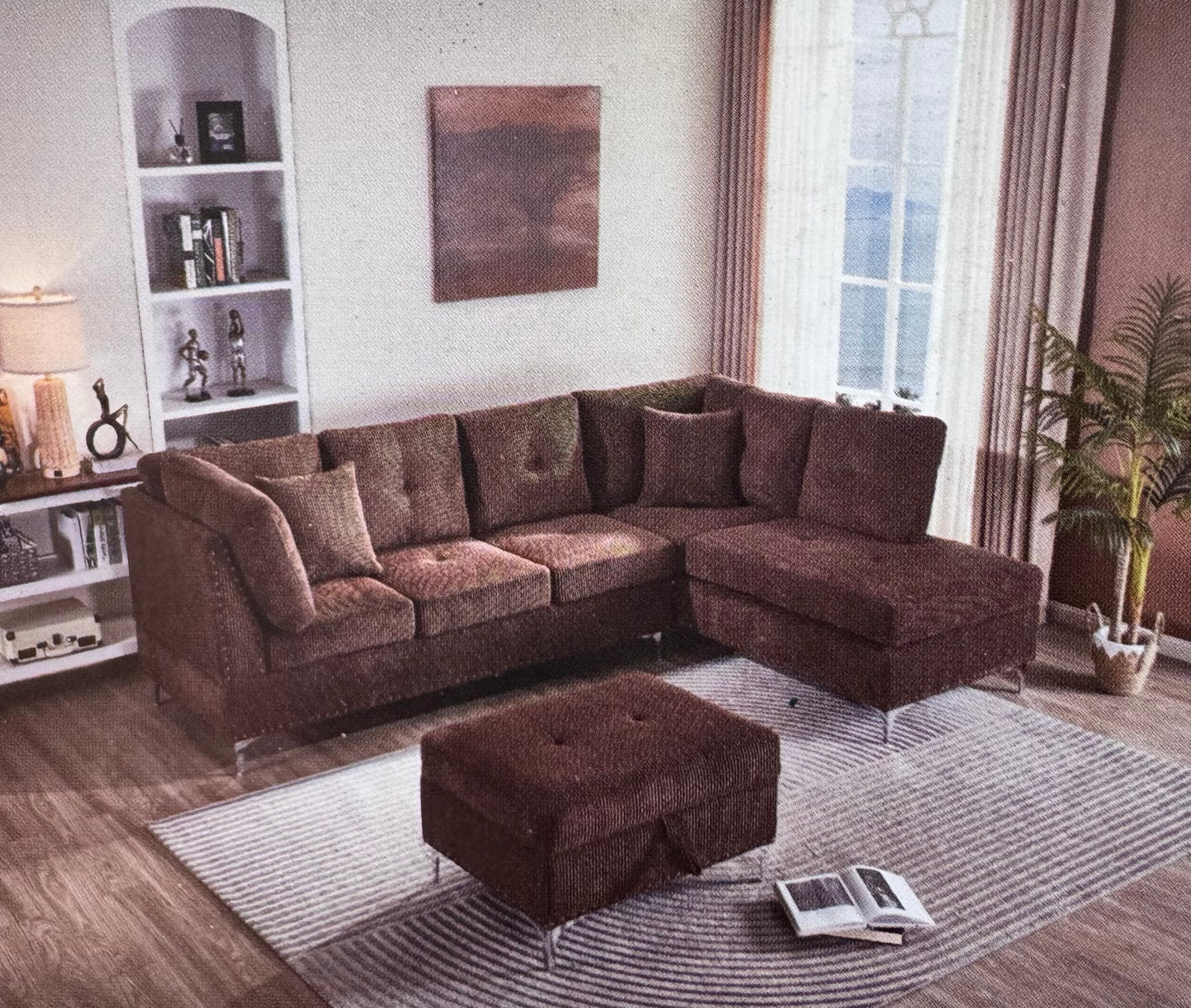 Sectional Sofa with ottoman