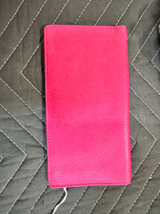Fossil Red Leather Billfold