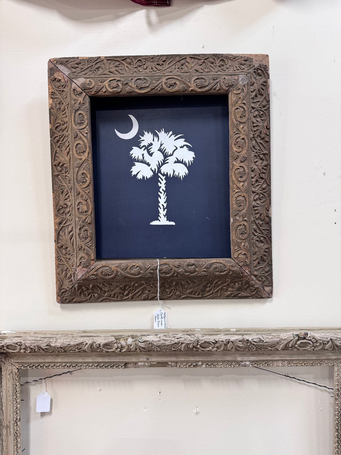 Bellows Barnwood Original Palmetto Tree & Moon