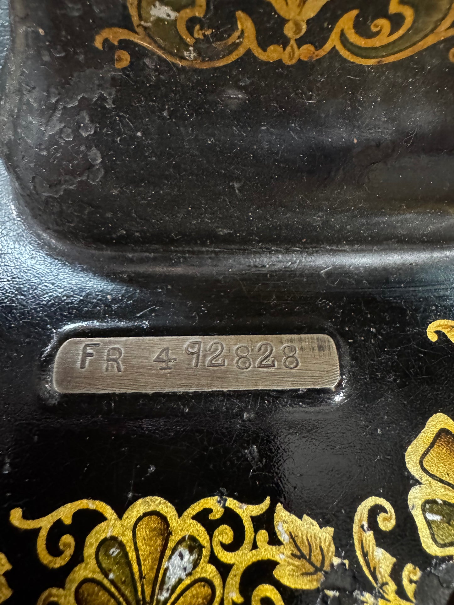 White Brand Treadle Sewing Machine with Table