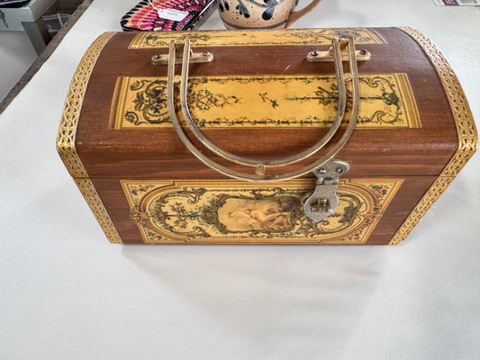 Vintage Wood Box Purse