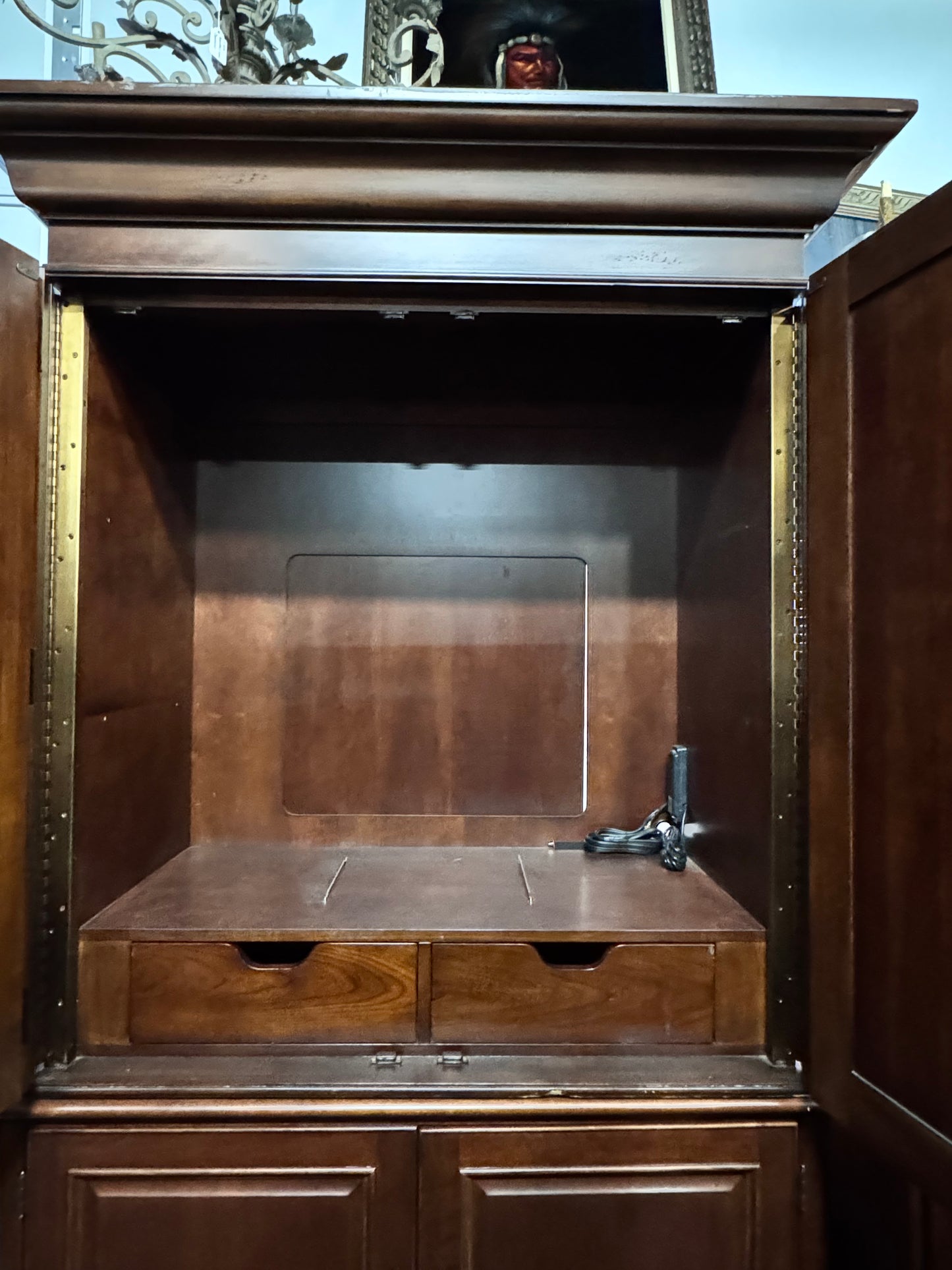 Solid Wood Storage Armoire