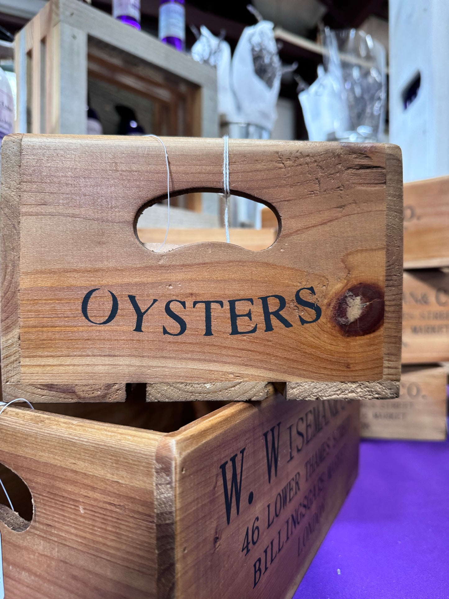 Billingsgate Market Walnut Crates