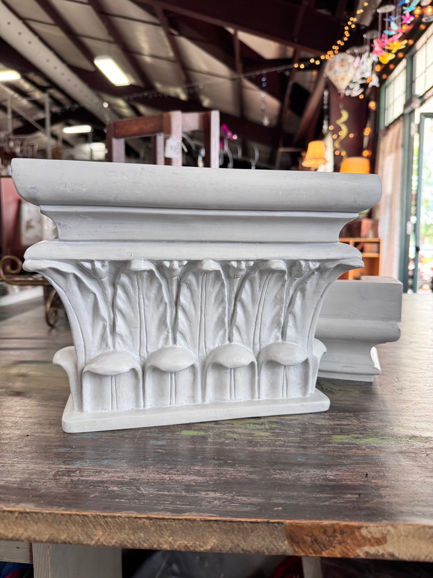Architectural Pediment Carved Flourishes