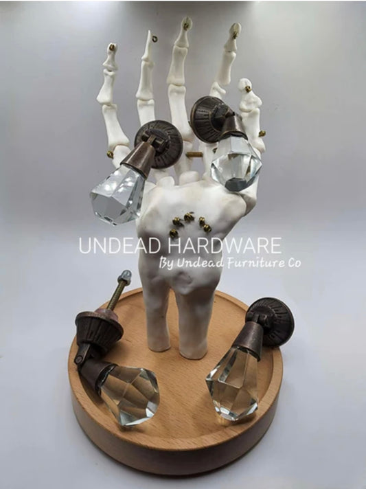 Scream Clear Glass drawer pulls by Undead Hardware
