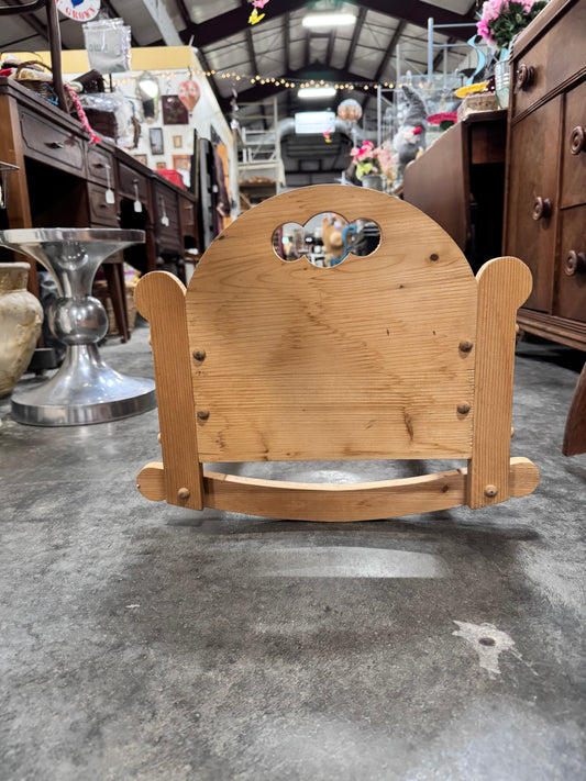 Vintage Handcrafted Doll Cradle