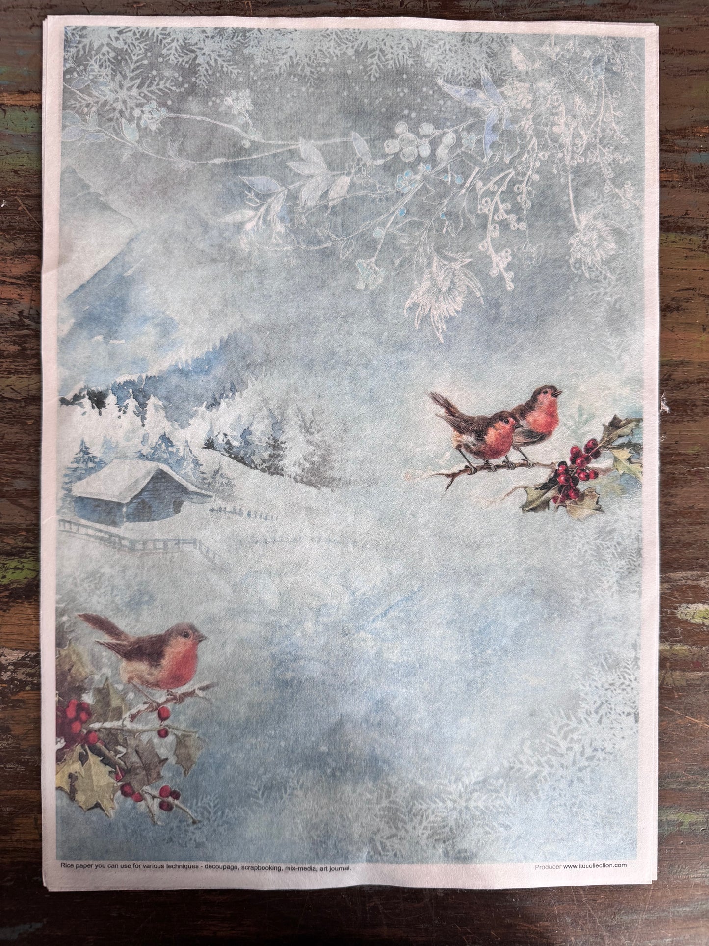 Decorated with Frost ITD Collection Rice Paper Designs