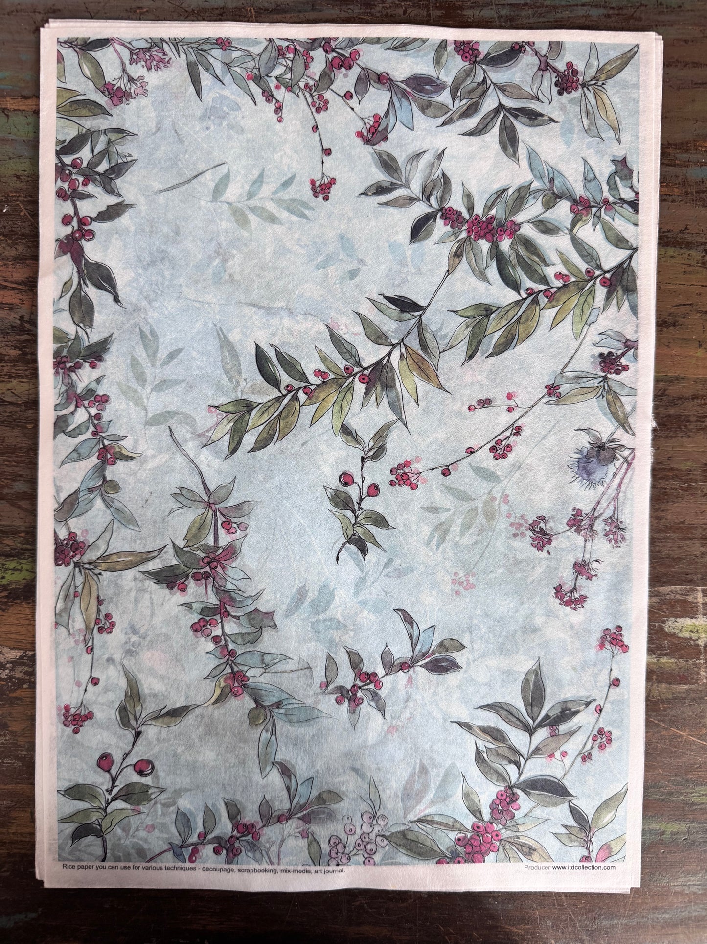 Decorated with Frost ITD Collection Rice Paper Designs
