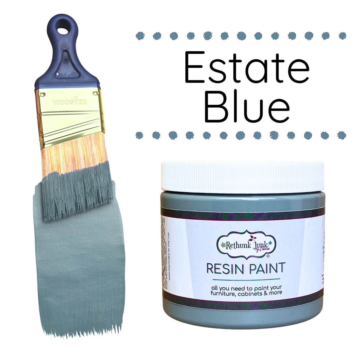 Estate Blue Rethunk Junk Paint by Laura