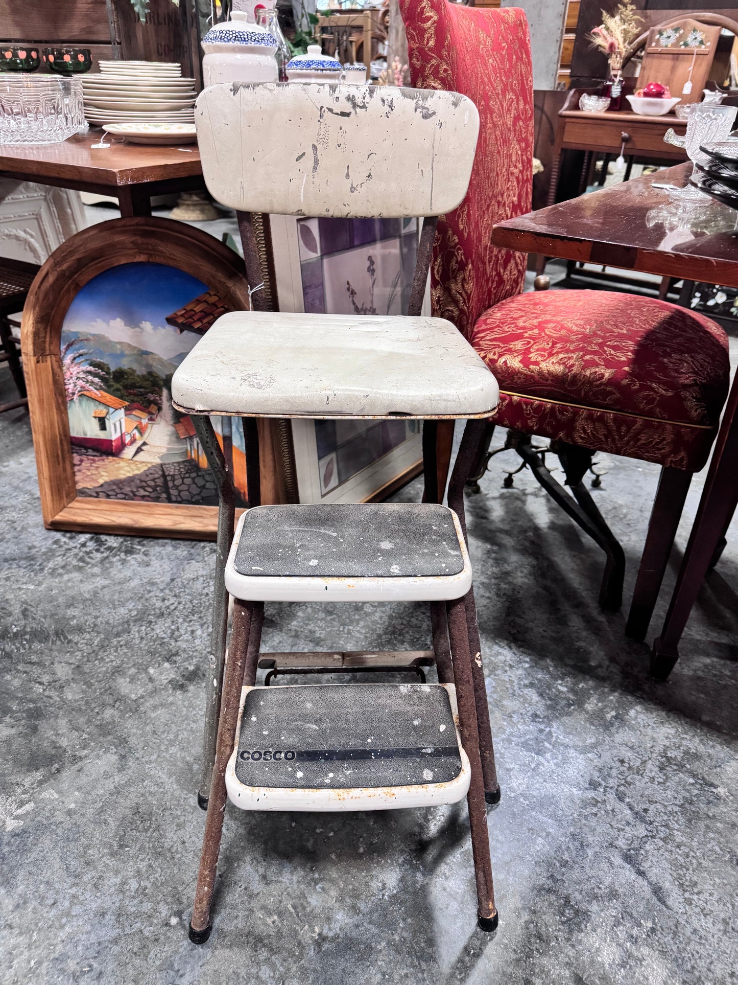 Vintage Cosco Foldout Step Stool