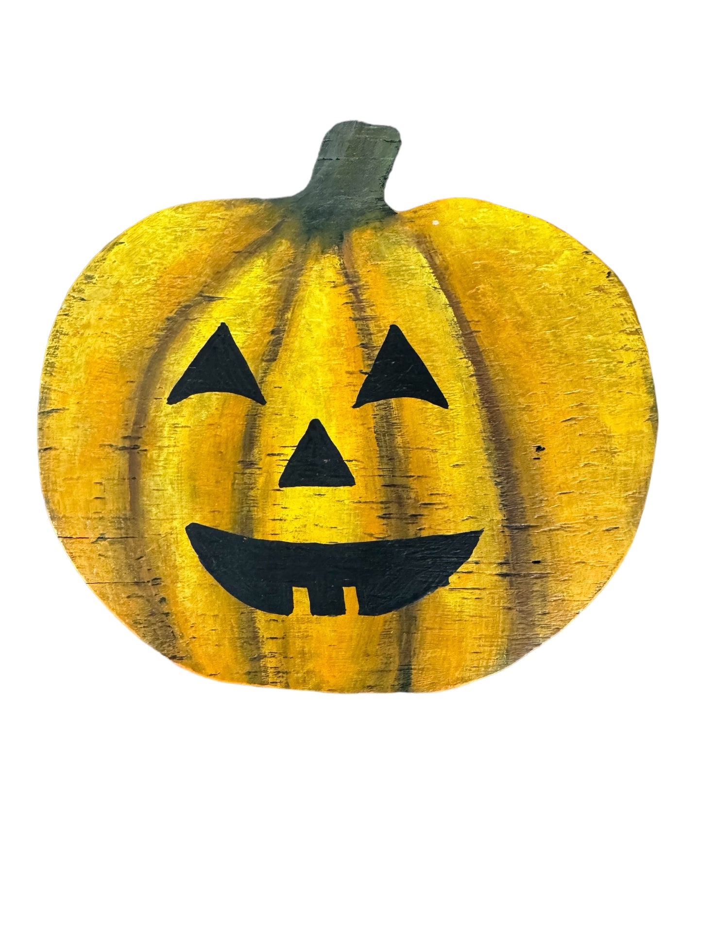 Hand painted wooden pumpkins