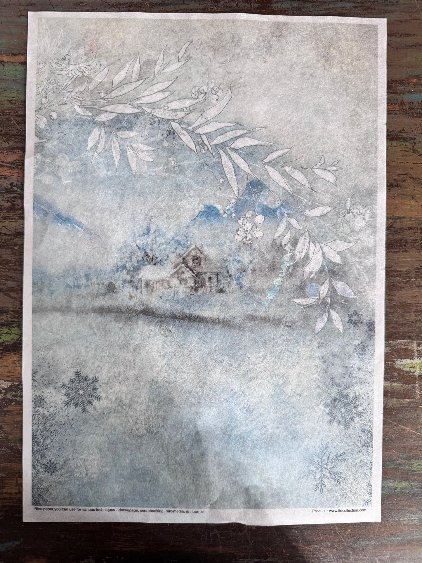 Decorated with Frost ITD Collection Rice Paper Designs