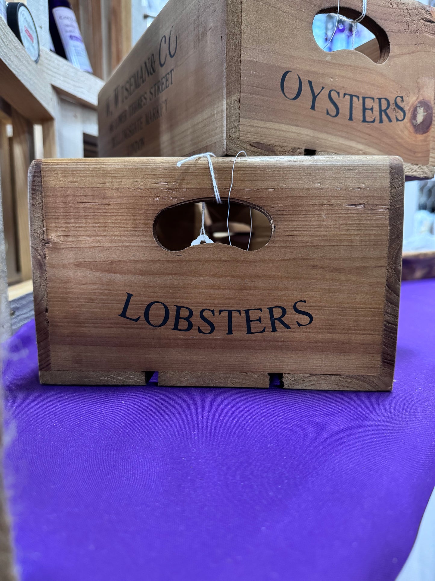 Billingsgate Market Walnut Crates