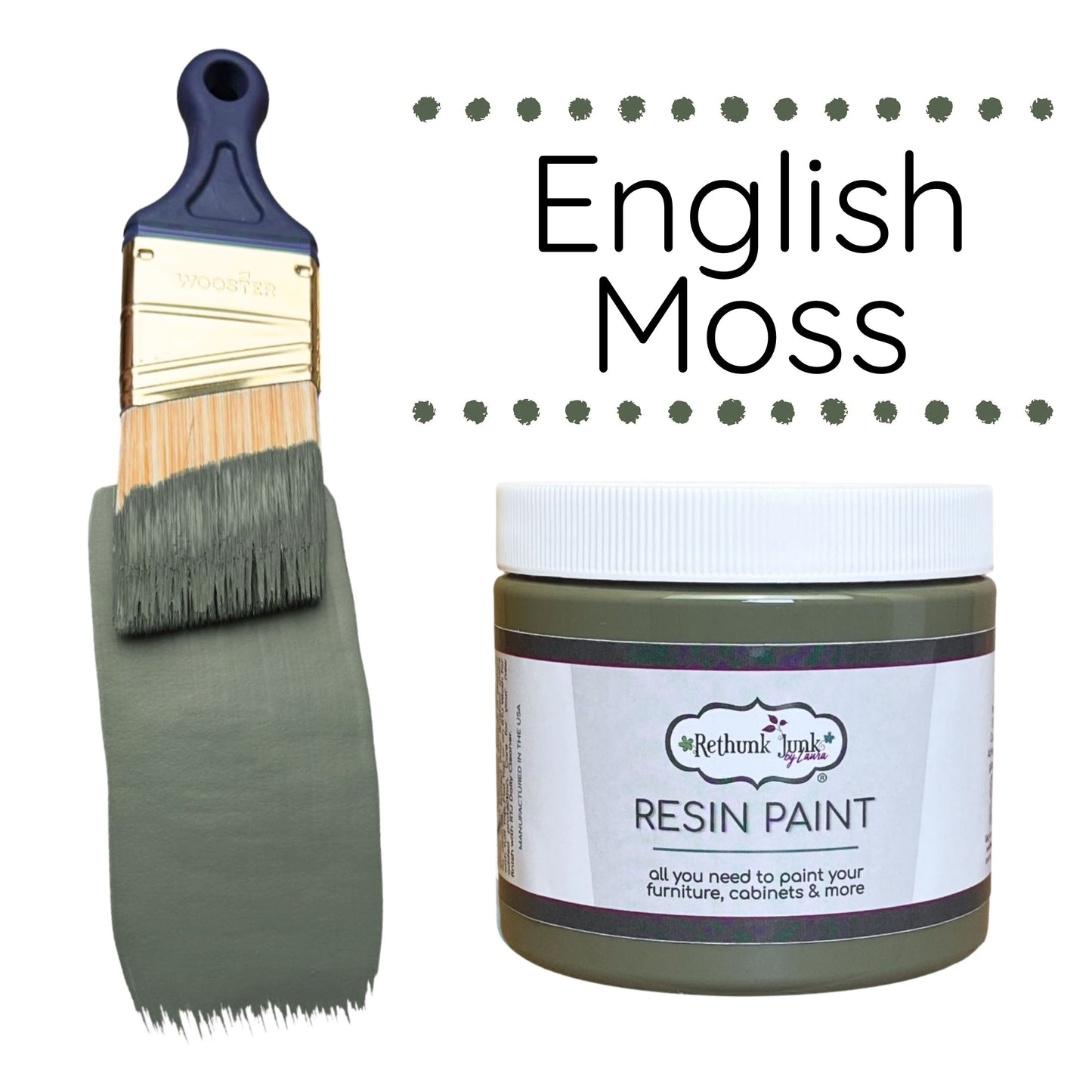 English Moss Rethunk Junk Paint by Laura
