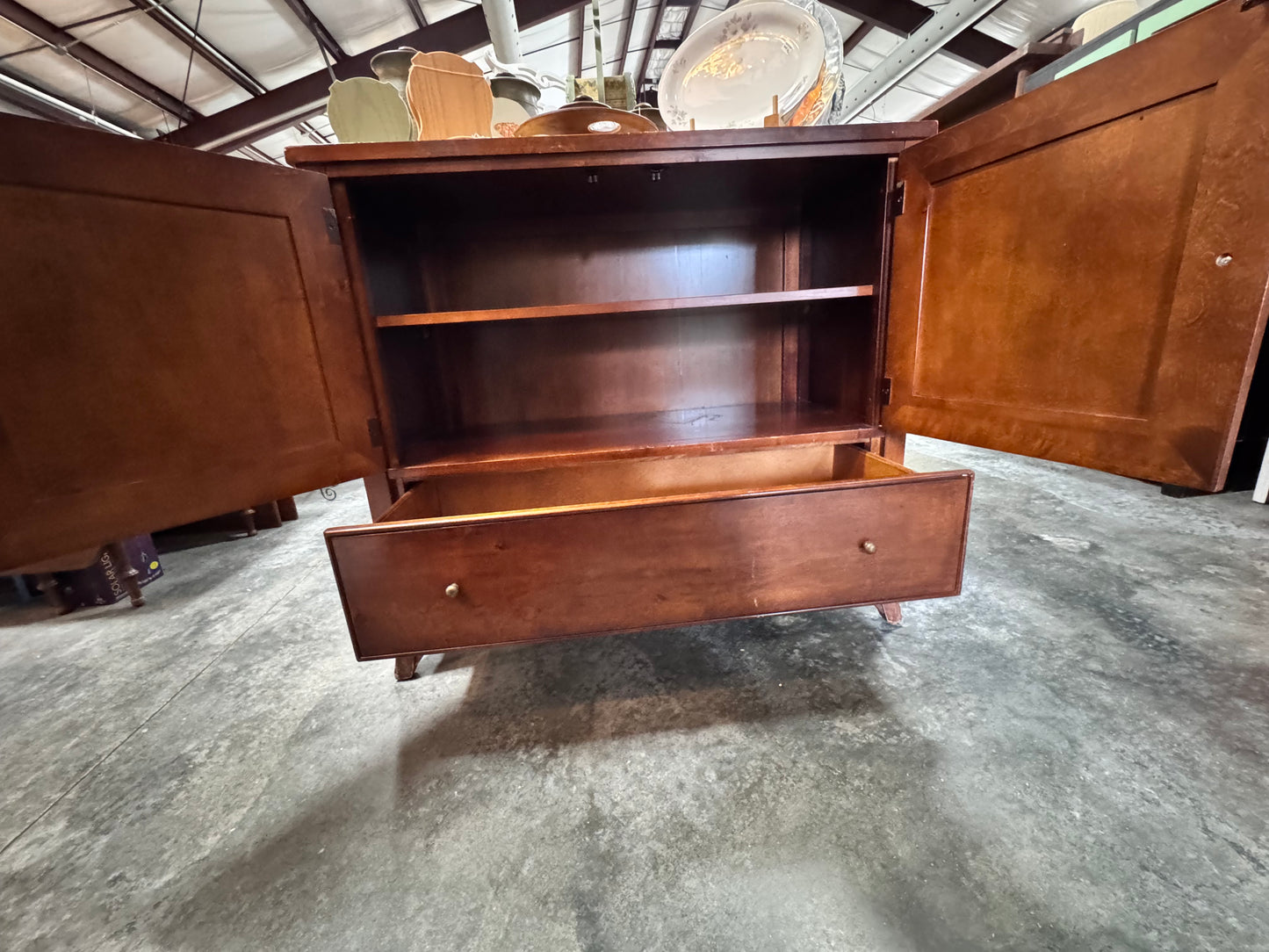 Vintage Tall Server with Cedar Drawer