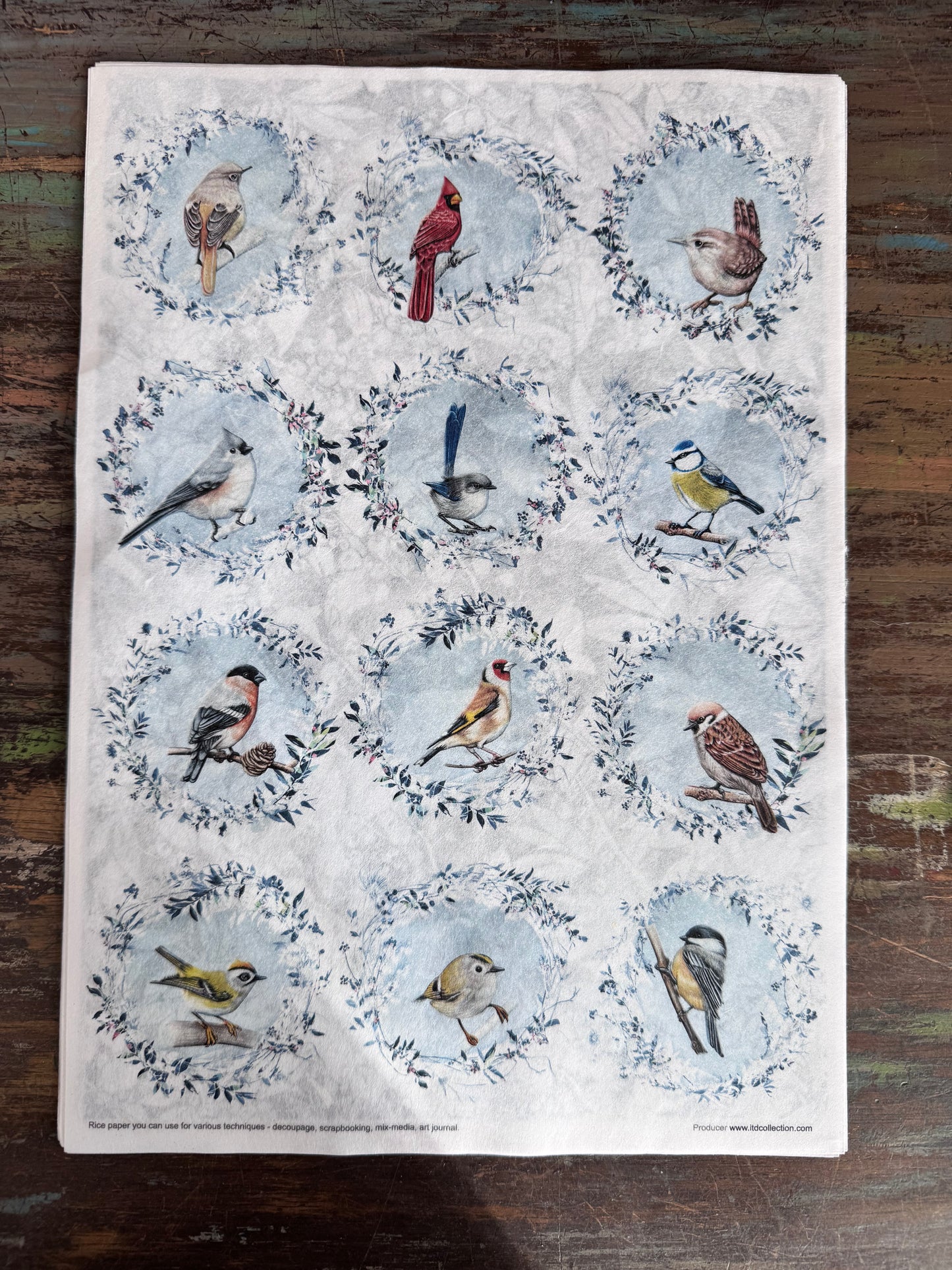 Decorated with Frost ITD Collection Rice Paper Designs