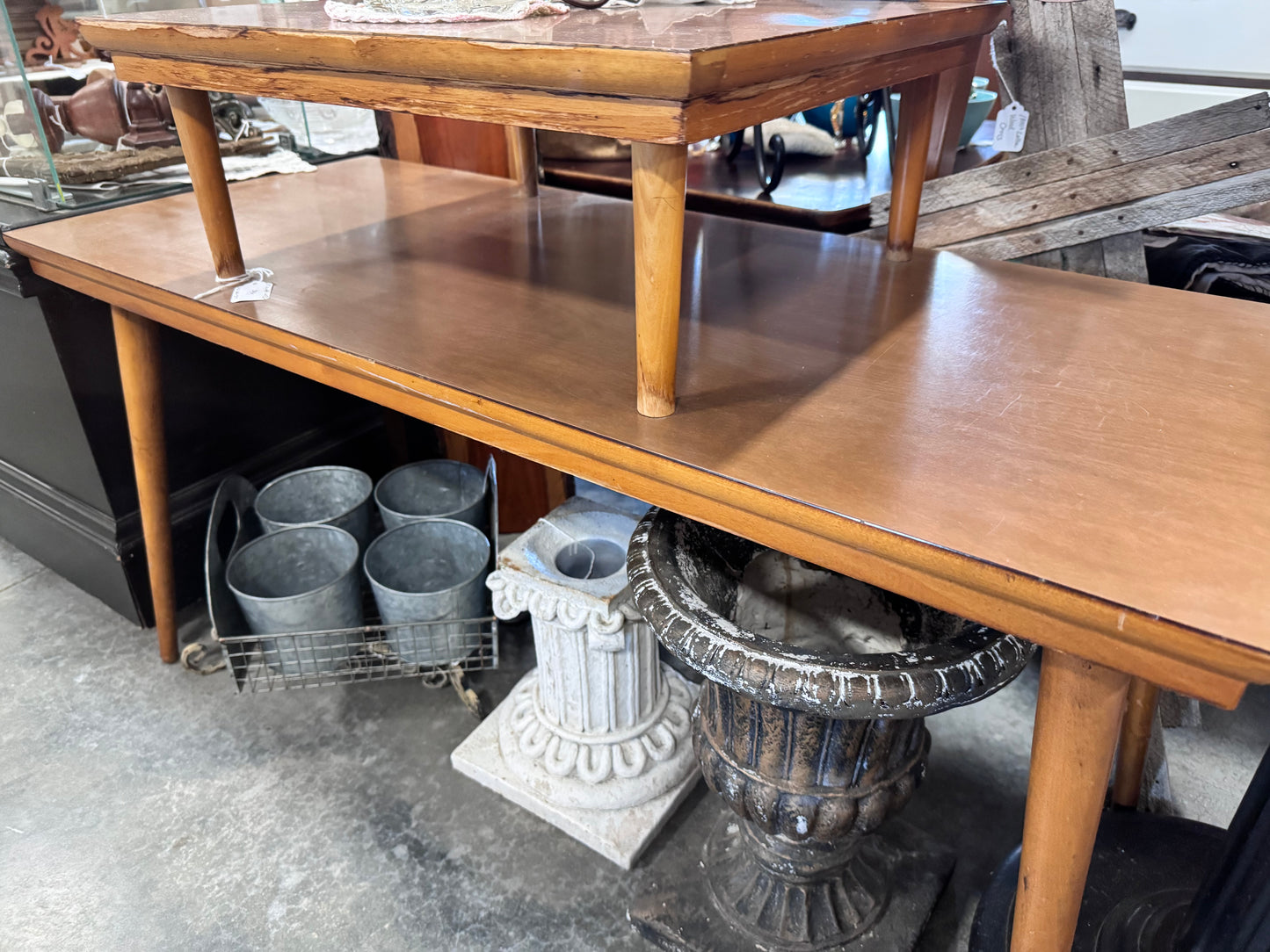 Mid Century Danish Stacked Coffee Table