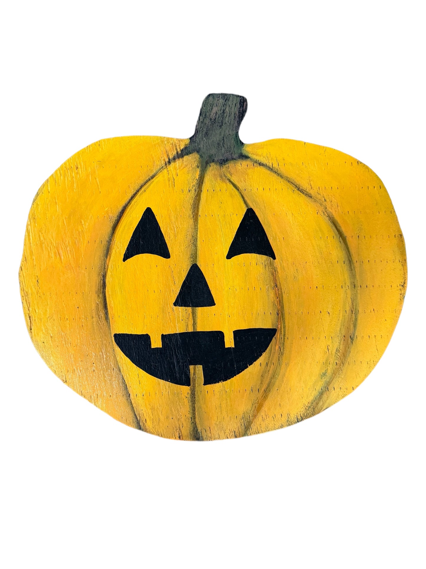 Hand painted wooden pumpkins