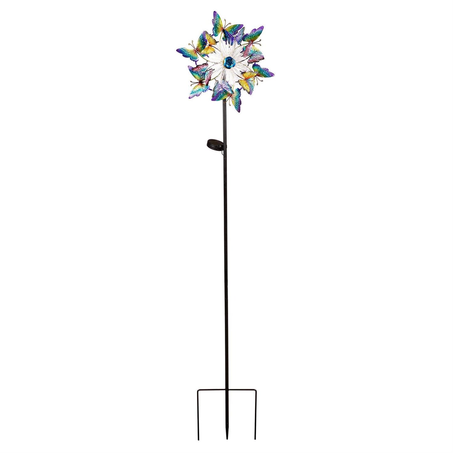Solar Fiber Optic Butterfly Wind Spinner