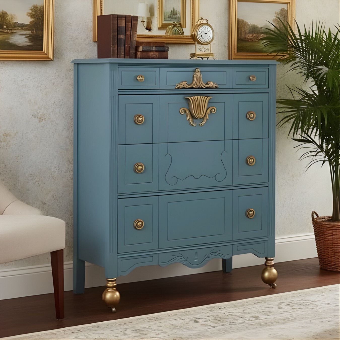 Estate Blue Rethunk Junk Paint by Laura