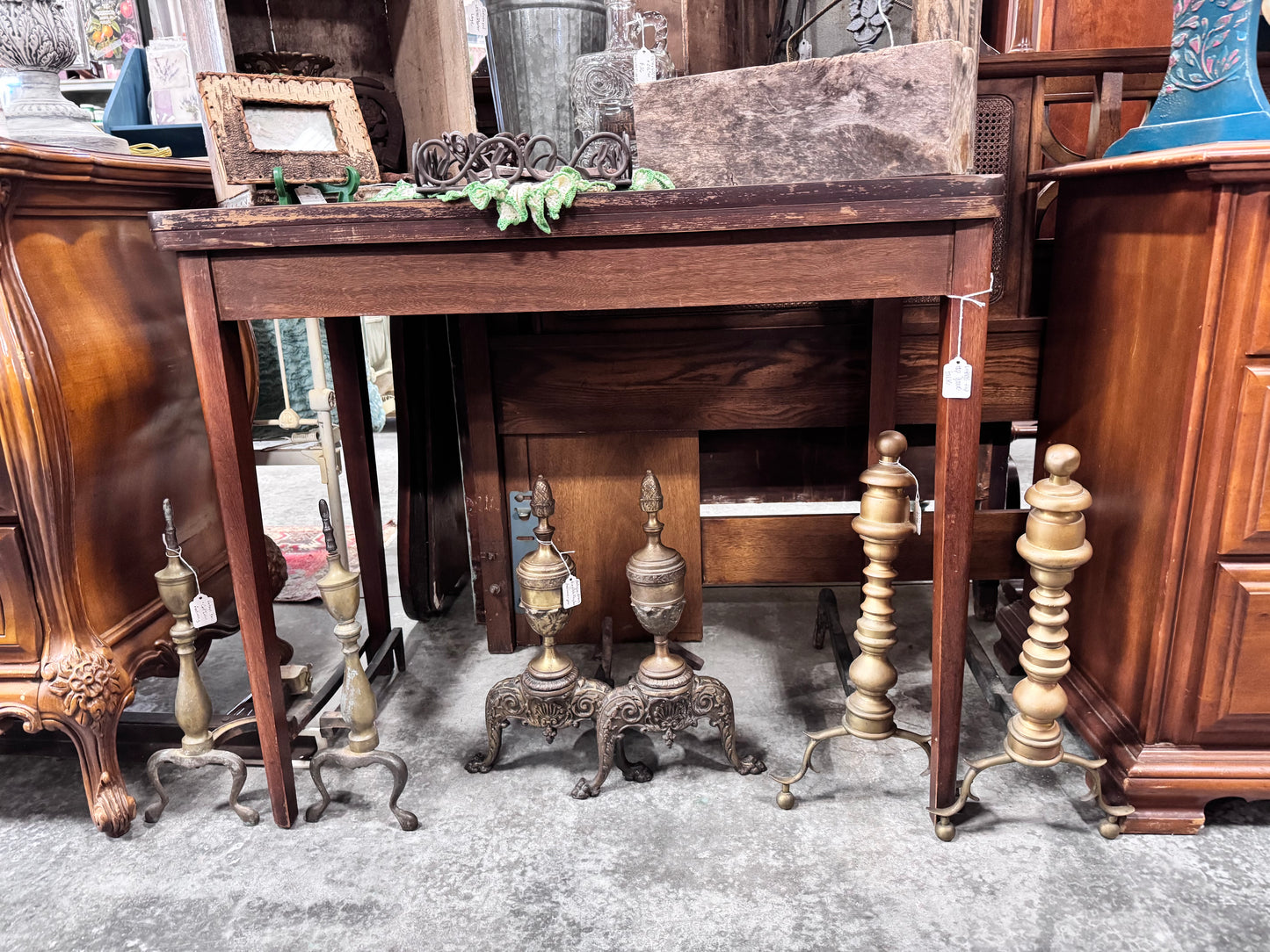 Vintage Flip Top Game Table