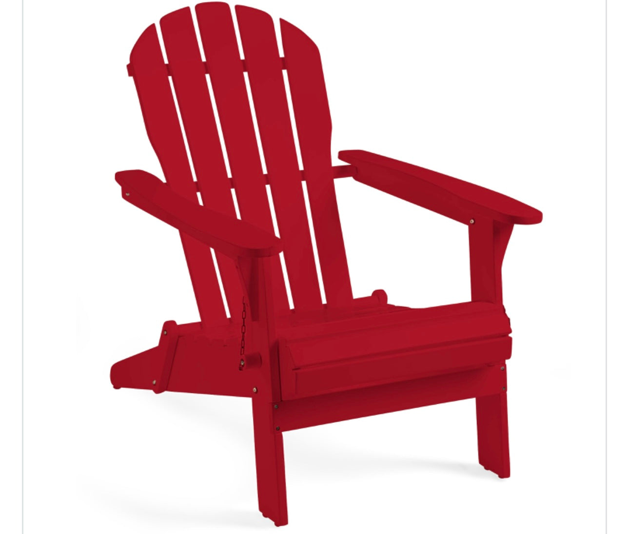 Eucalyptus Wood Adirondack Chair in Red