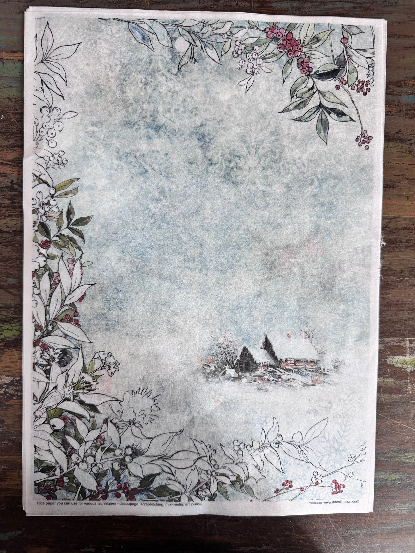 Decorated with Frost ITD Collection Rice Paper Designs