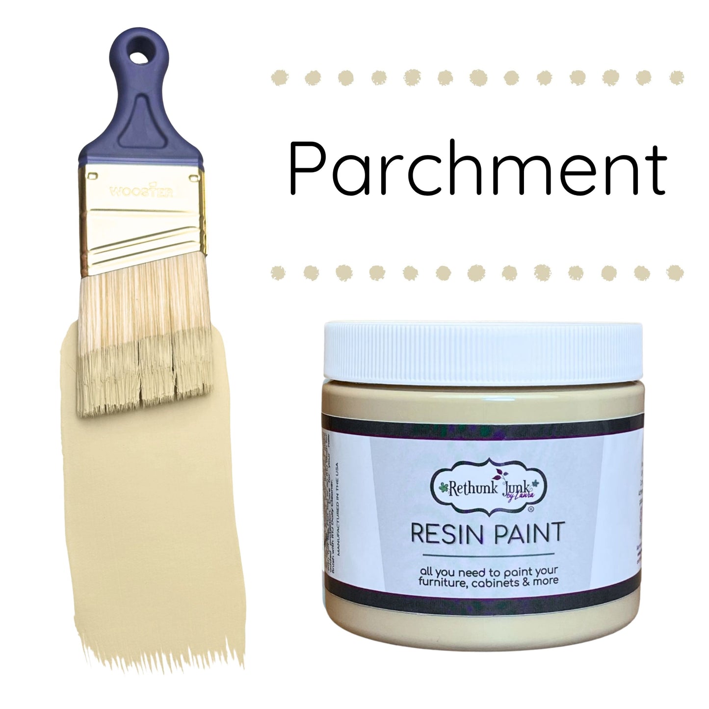 Parchment Rethunk Junk Paint by Laura