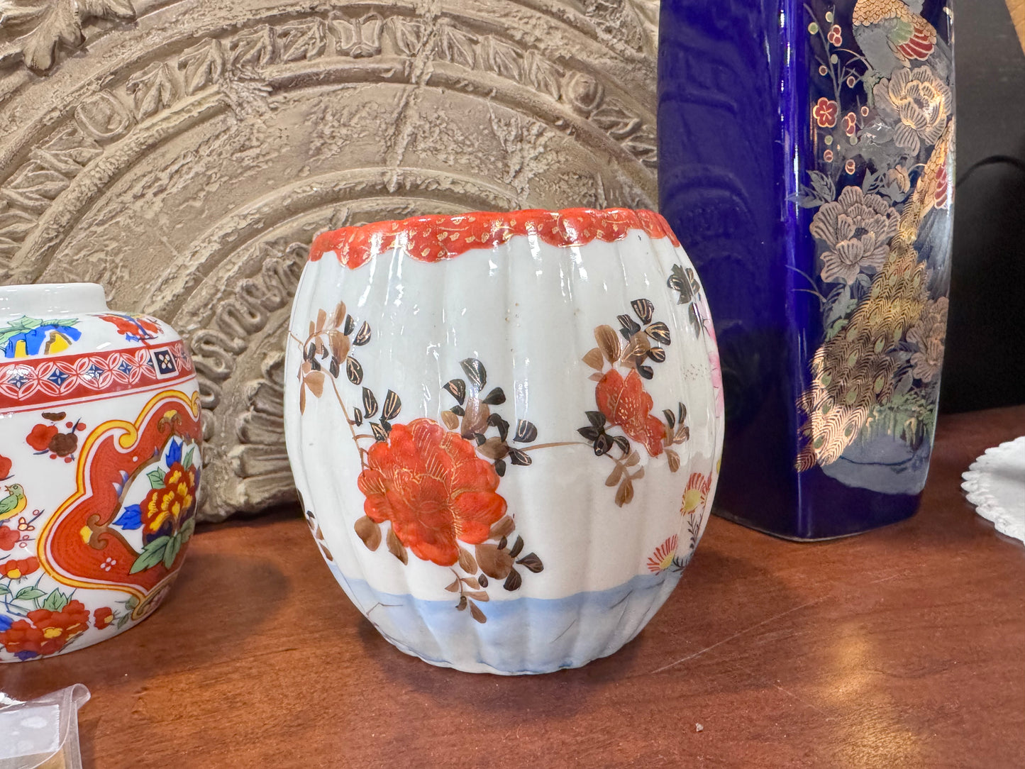 Vintage Japanese Kutani Tea Caddy - no lid