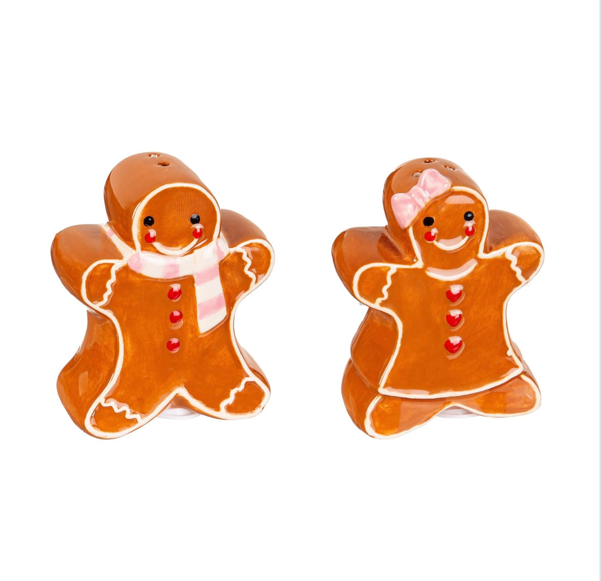 Ceramic Salt and Pepper Set, Gingerbread