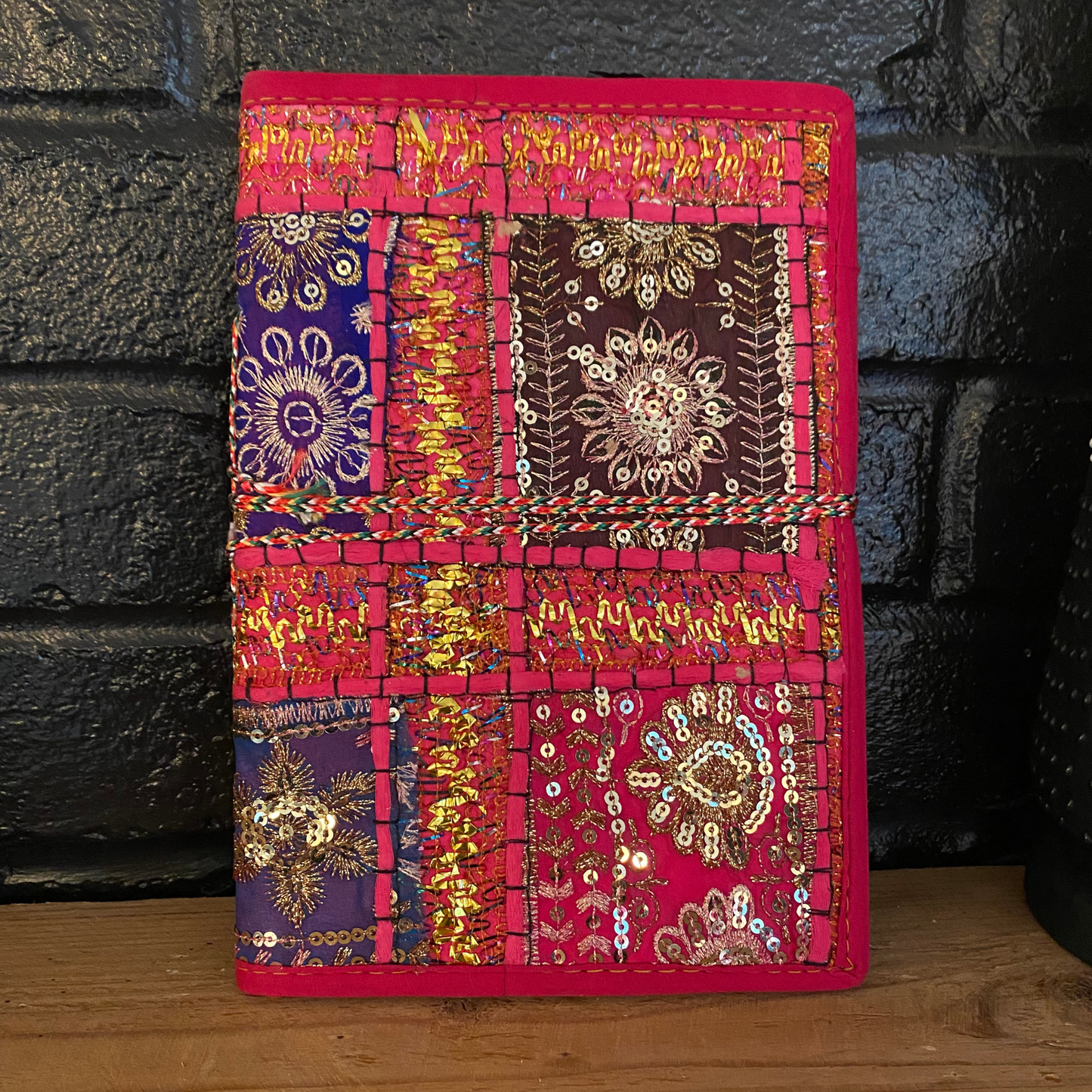 Rajastahni Patchwork Journal - Pink/Purple