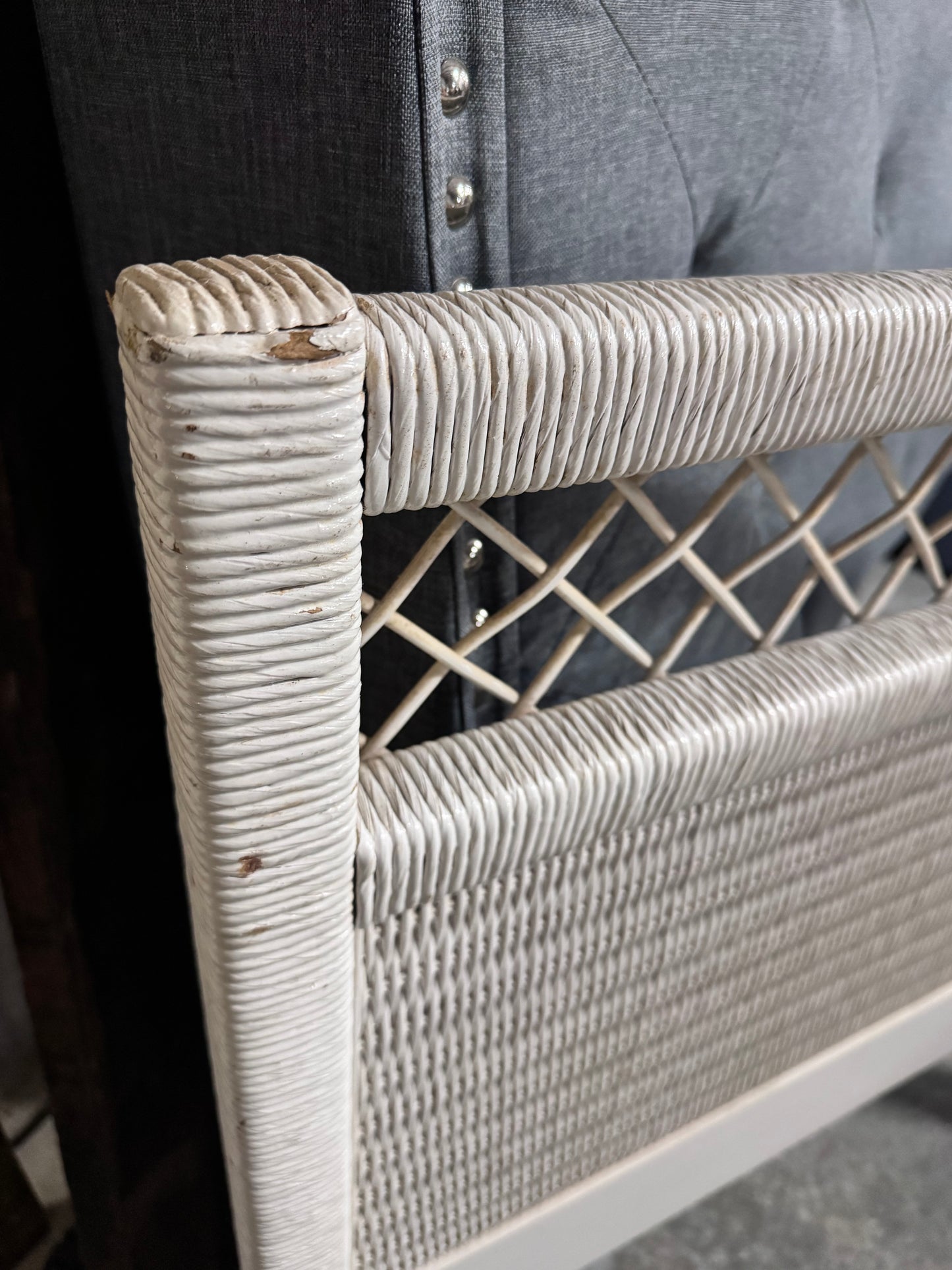 Twin Wicker Headboard