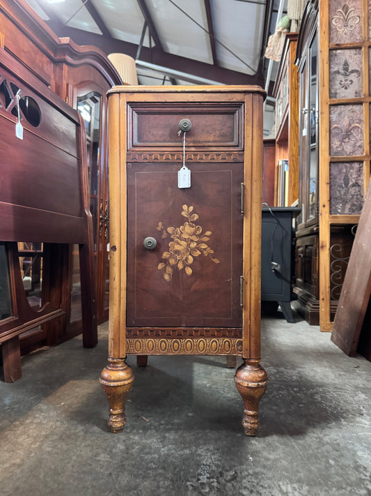 Vintage Marquetry Nightstand