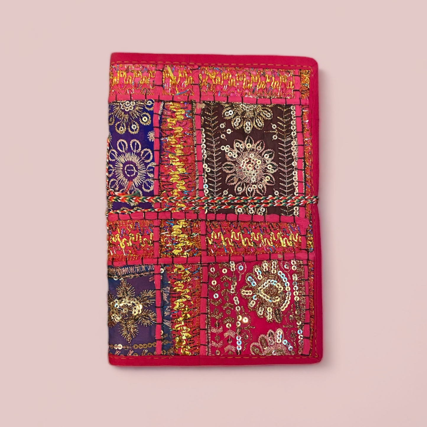 Rajastahni Patchwork Journal - Pink/Purple