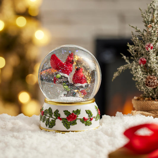 Resin Cardinal Water Globe