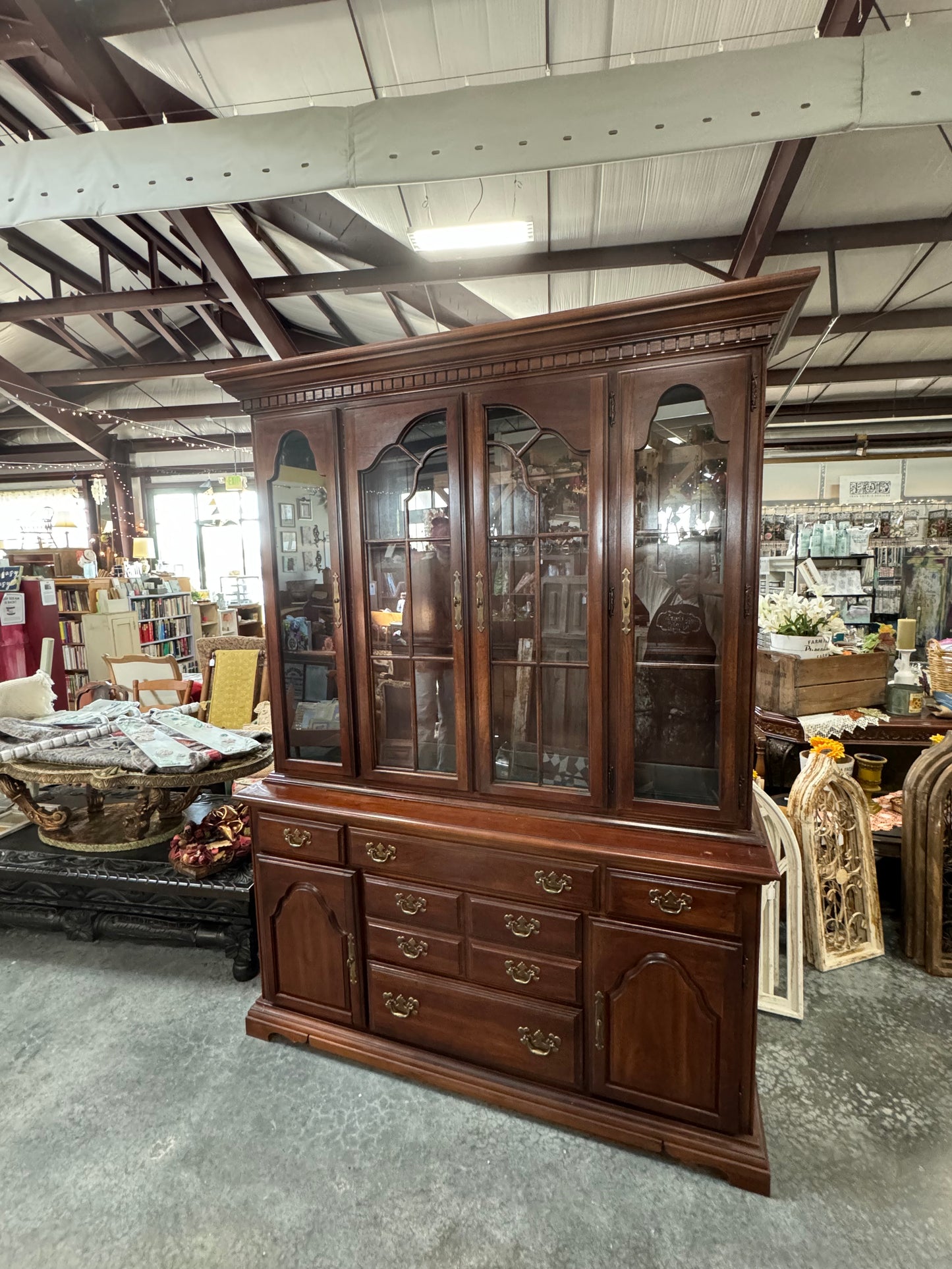 American Drew Cherry Grove Traditional Style Lighted China Cabinet