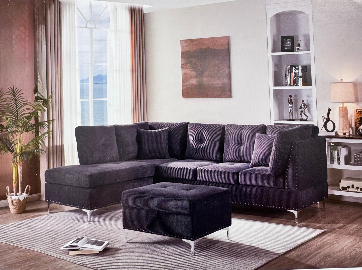 Sectional Sofa with ottoman