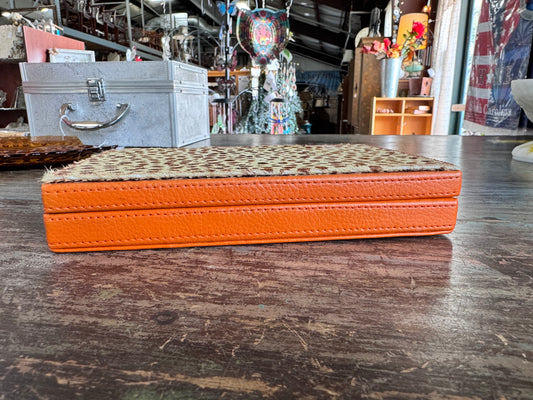 Leopard Print and Leather Jewelry Box