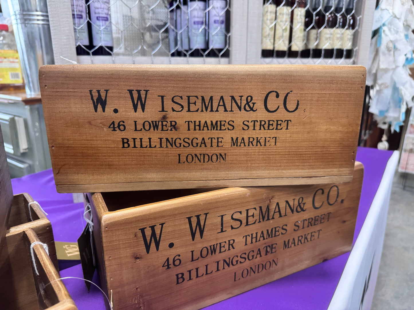 Billingsgate Market Walnut Crates