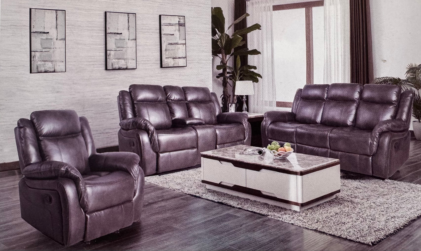 Living Room Suite Reclining Sofa Loveseat and Chair