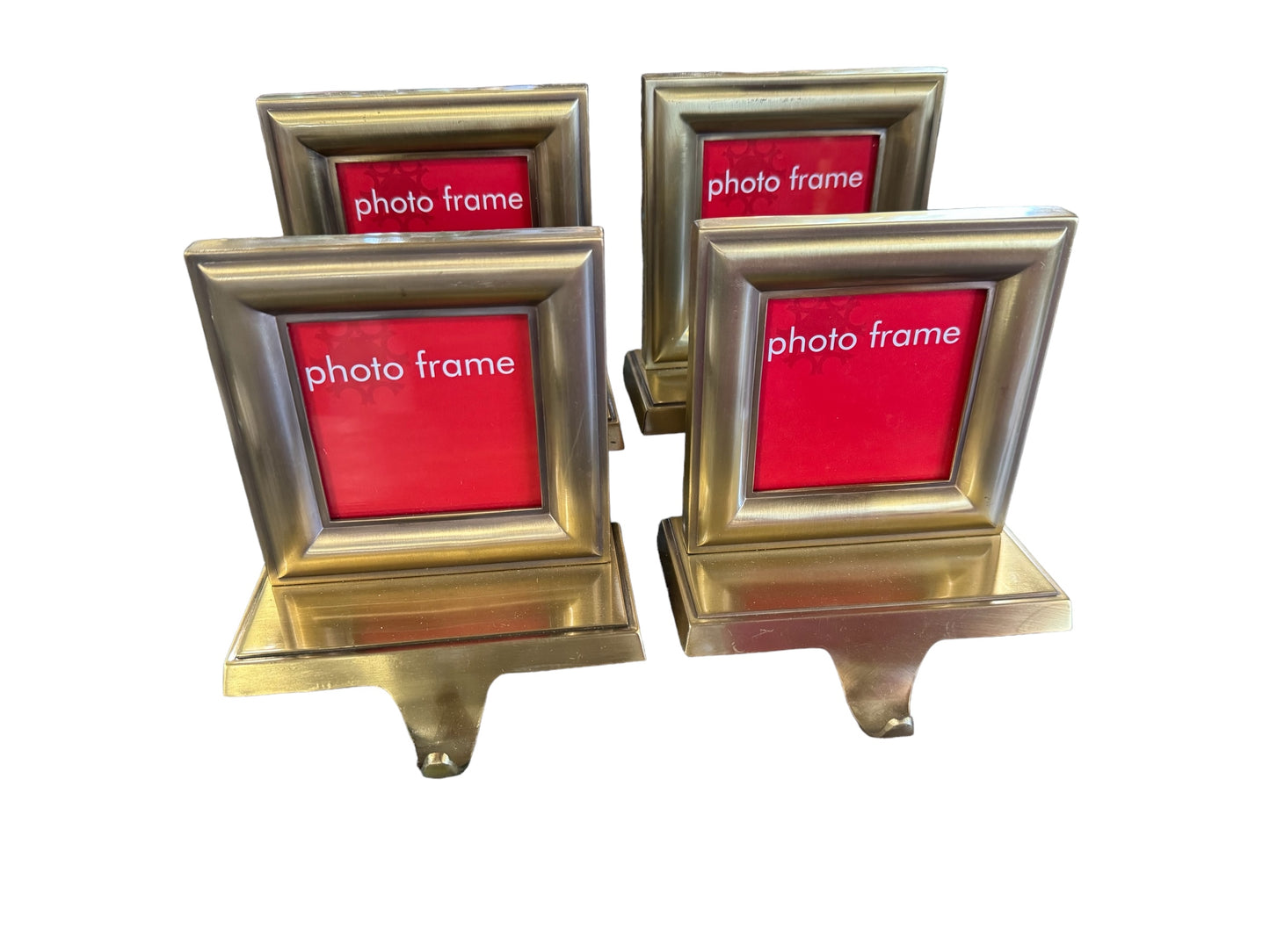 Brass Photo Frame Stocking Holders