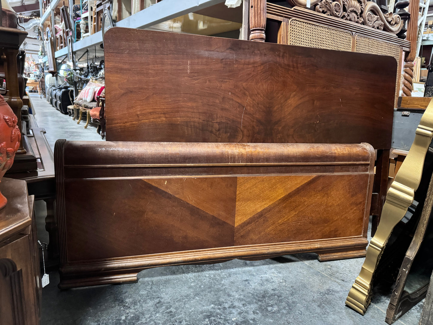 Full Size Headboard / Footboard with Grooved Edges