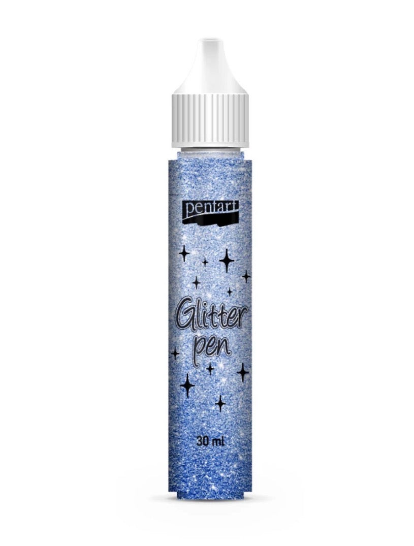 Pentart Glitter Pen Blue 30 ml