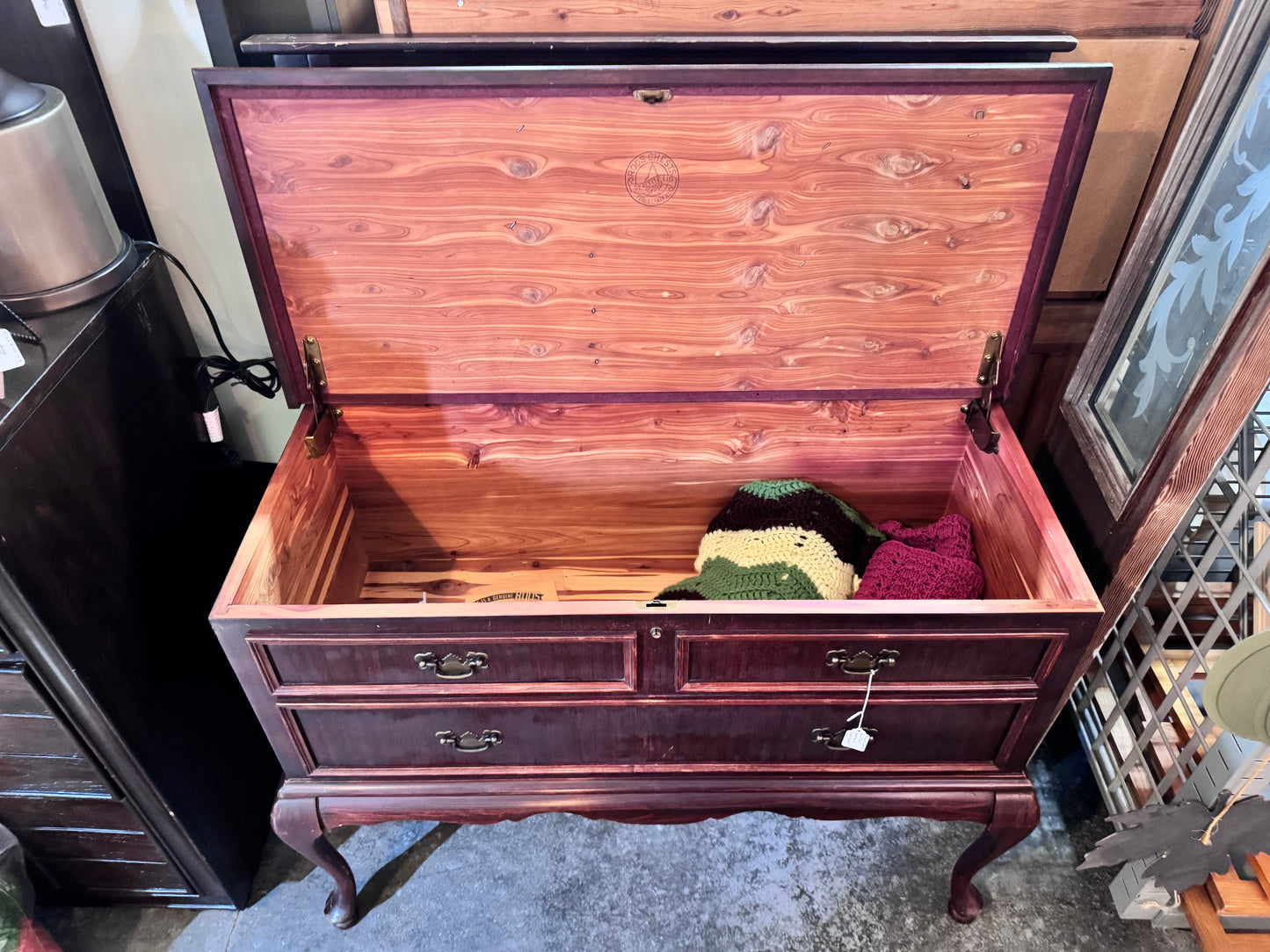 Vintage Edward Roos Tall Sweetheart Cedar Chest
