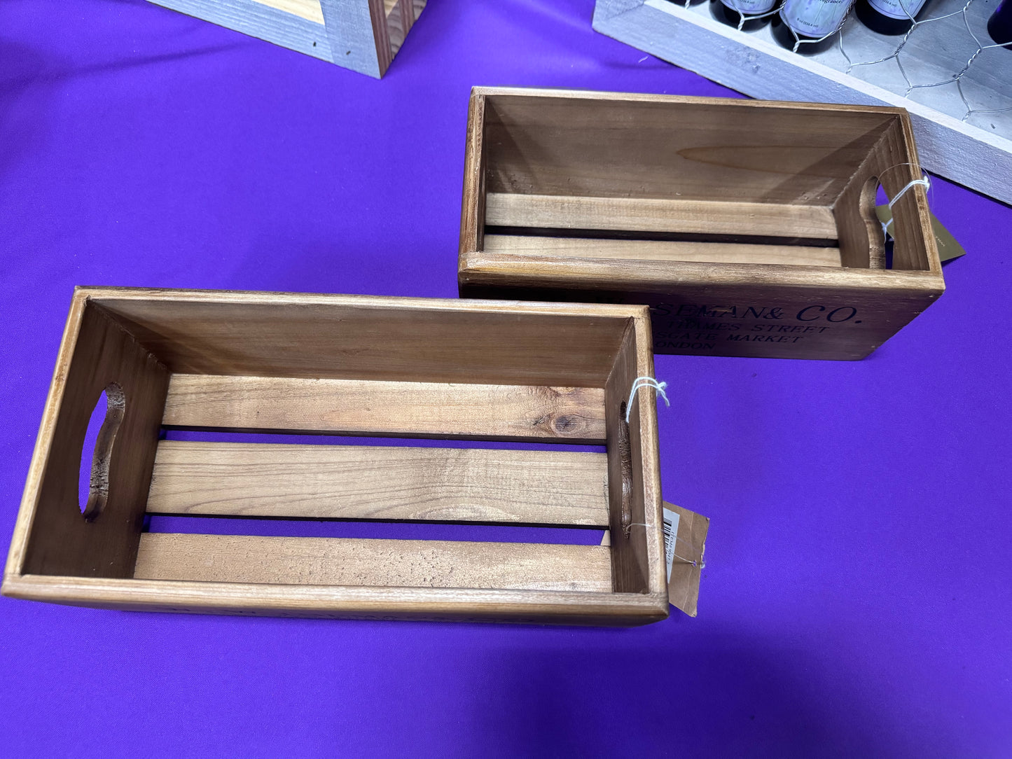 Billingsgate Market Walnut Crates