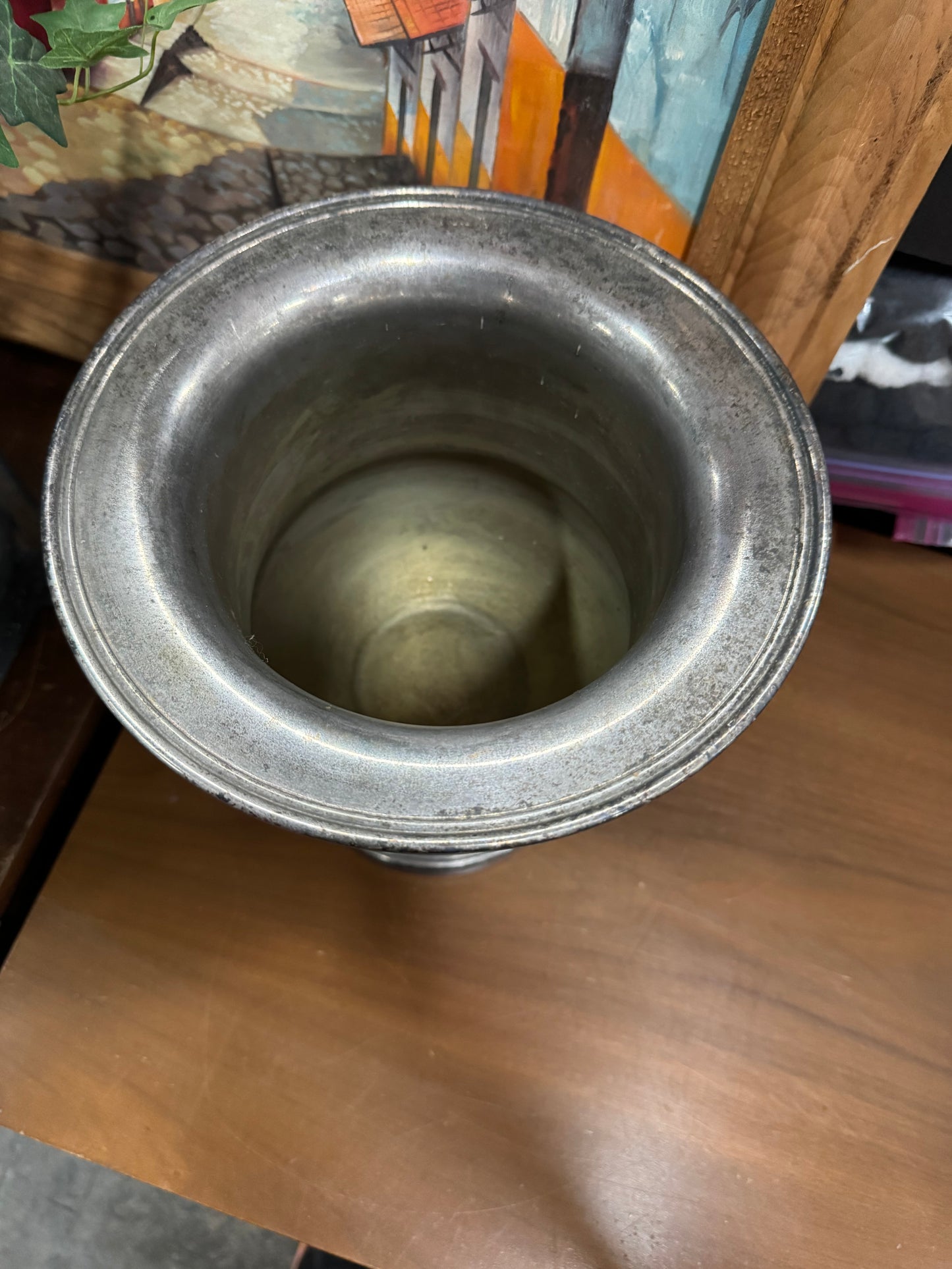 Vintage Engraved Silver Plated Champagne Bucket