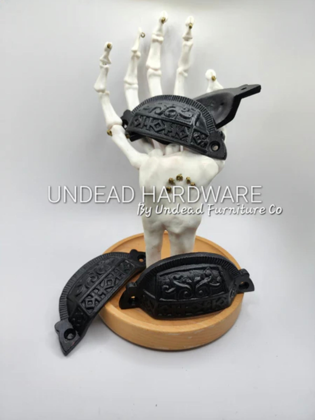 Thor Patterned Iron Cup Handles by Undead Hardware