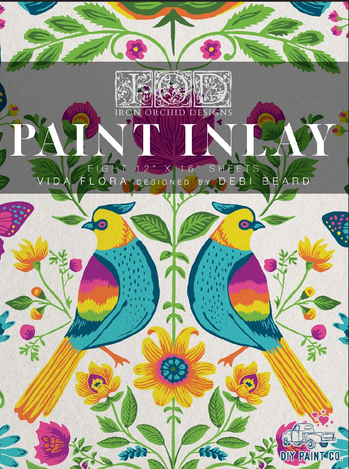 Vida Flora Iron Orchid Designs Paint Inlay