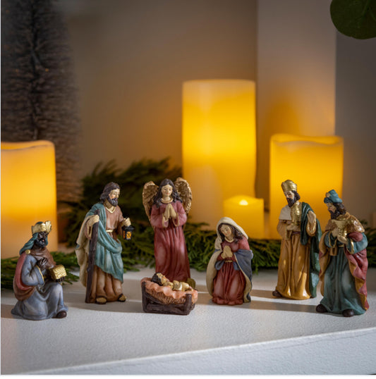 Nativity Set Resin Table Decor